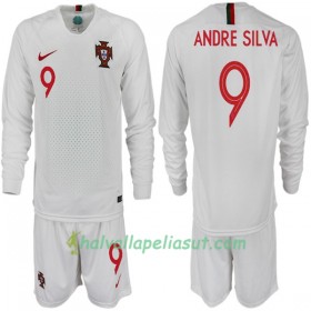 Jalkapallo Pelipaidat Portugali ANDRE SILVA 9 Lasten World Cup 2018 Vieraspaita Pitkähihainen